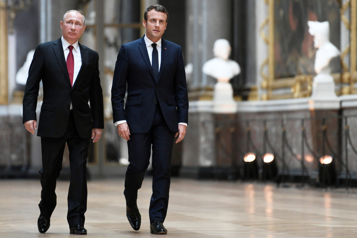 Vladimir Putin, Emmanuel Macron