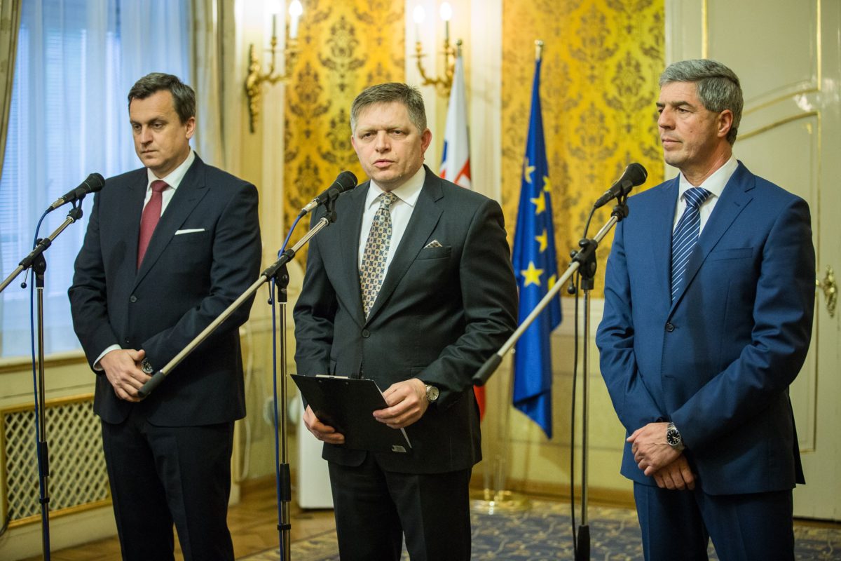 Robert Fico, Béla Bugár, Andrej Danko