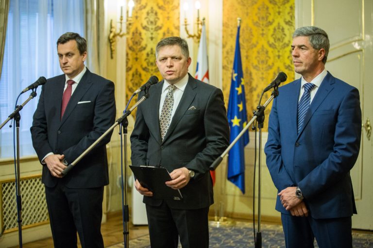 Robert Fico, Béla Bugár, Andrej Danko