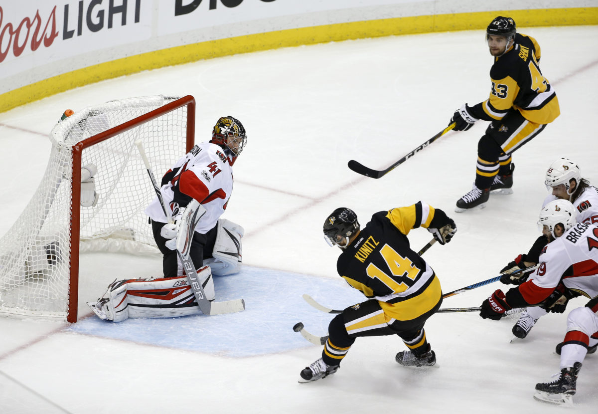 Chris Kunitz, Craig Anderson