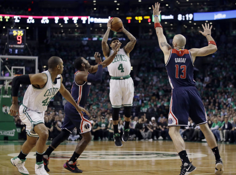Marcin Gortat, Amir Johnson, Avery Bradley, Isaiah Thomas, John Wall