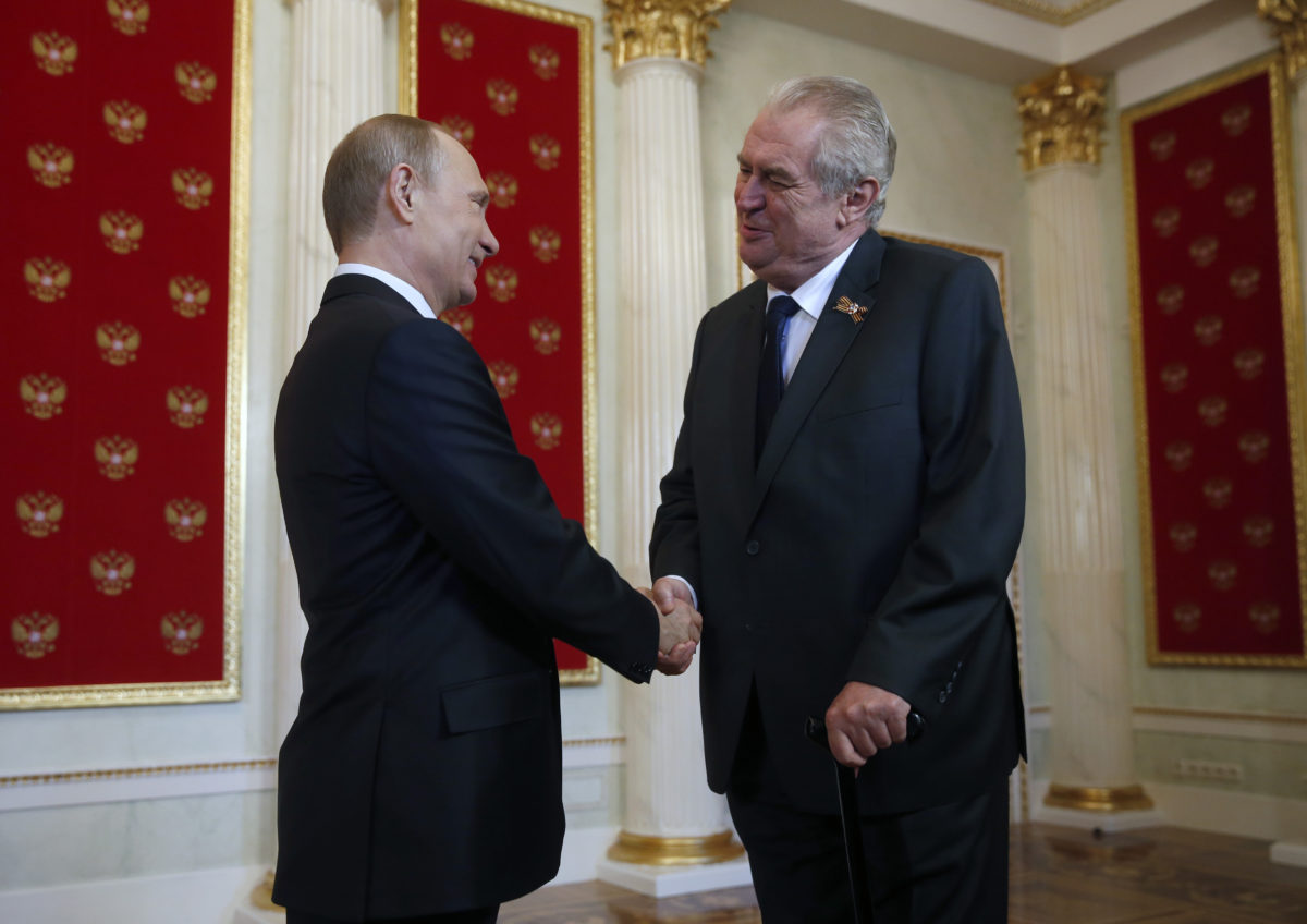Vladimir Putin, Miloš Zeman
