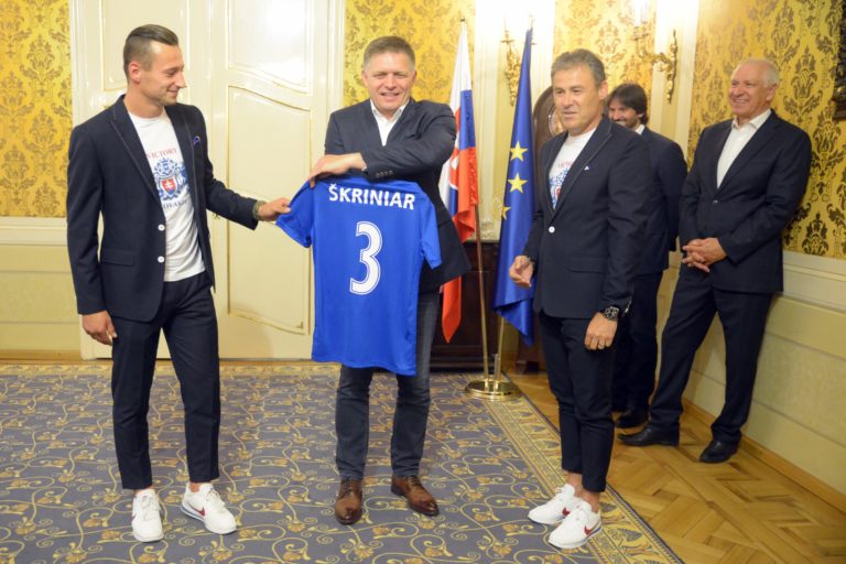PREMIÉR: Prijatie futbalovej reprezentácie