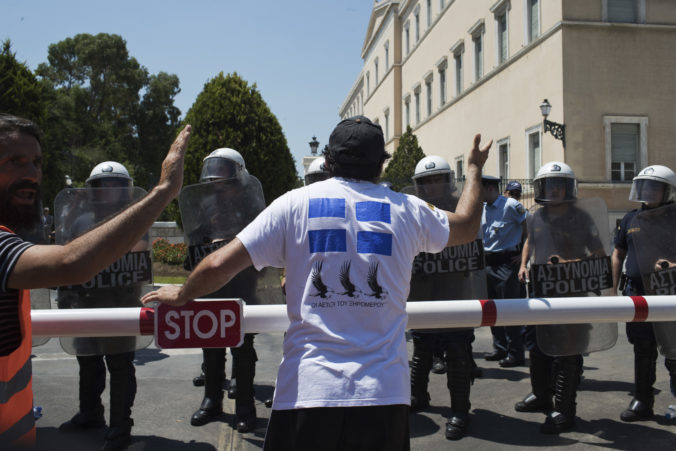 štrajk v Grécku