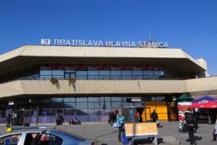 Hlavná železničná stanica v Bratislave.