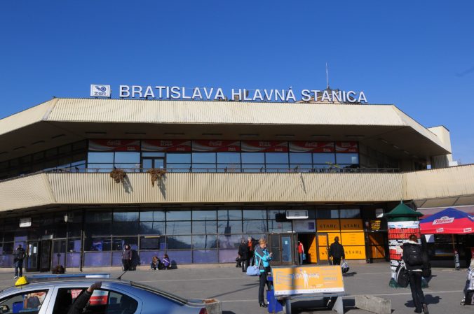 Hlavná železničná stanica v Bratislave.