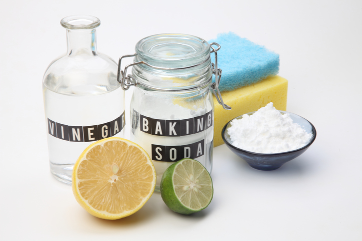 Baking soda, jedlá sóda, sóda bikarbona, ocot, citrón