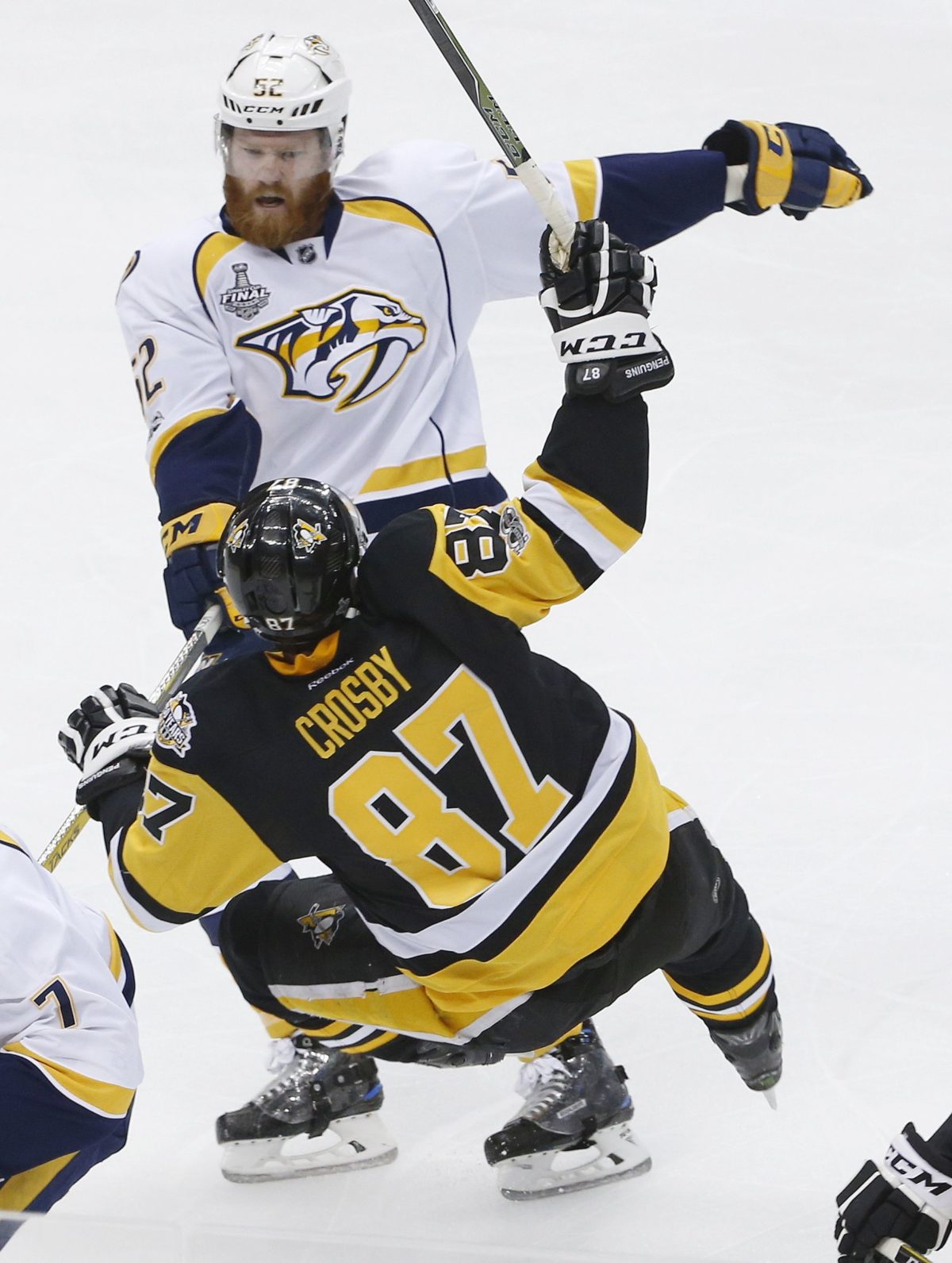 Chris Kunitz, Sidney Crosby, Justin Schultz, Ian Cole, Matt Irwin