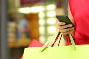 Nakupovať, nákupy, telefón, mobil