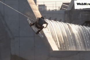 RedBull - Wakeboard na najvyššej hore Rakúska