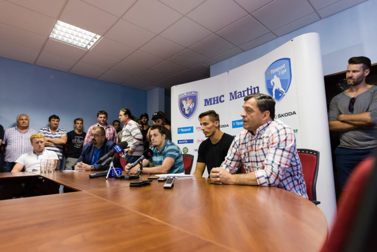 Tlačová konferencia hráčov MHC Martin