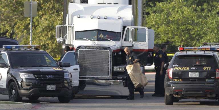 APTOPIX Tractor Trailer Trafficking Deaths