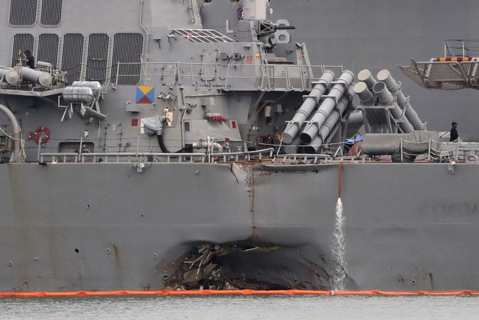 APTOPIX Singapore US Navy Ship Collision