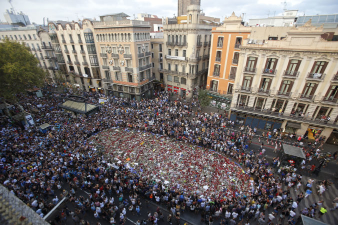 Barcelona; pochod za mier