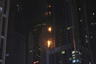 Dubaj; požiar