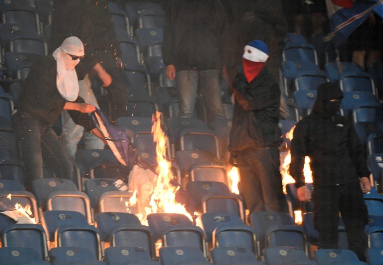 Výtržnosti počas futbalového zápasu