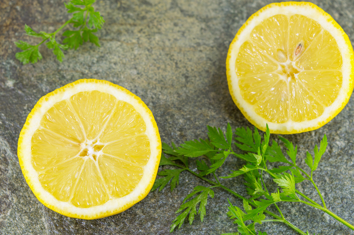 Lemon and parsley