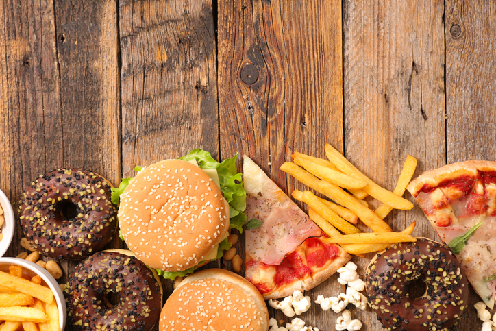 Fast food, vyprážané jedlá, nezdravá strava