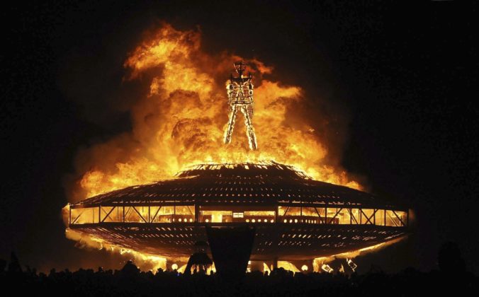 Podpálený muž, Burning man