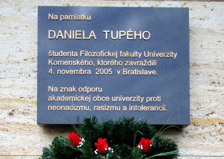 BRATISLAVA: Pamätná tabuľa pre Daniela Tupého