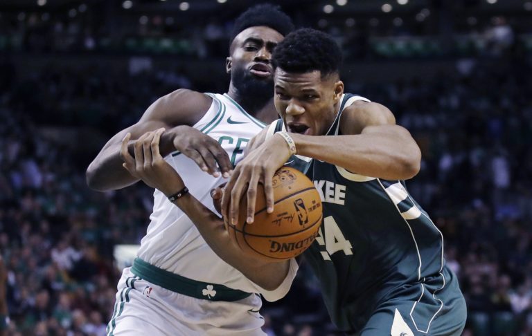 Giannis Antetokounmpo, Jaylen Brown
