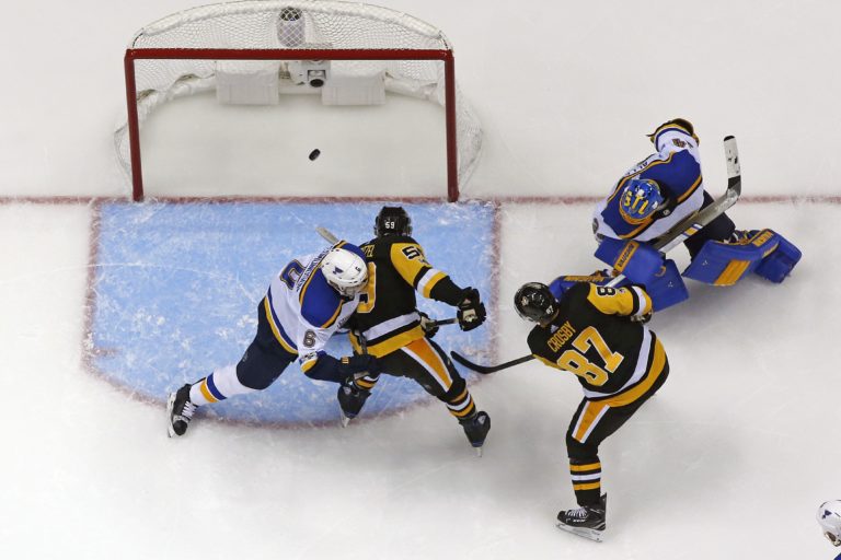 Jake Allen, Sidney Crosby