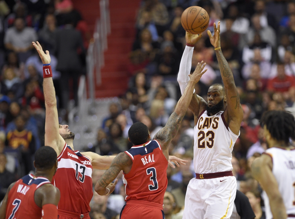 LeBron James, Marcin Gortat, Bradley Beal, John Wall