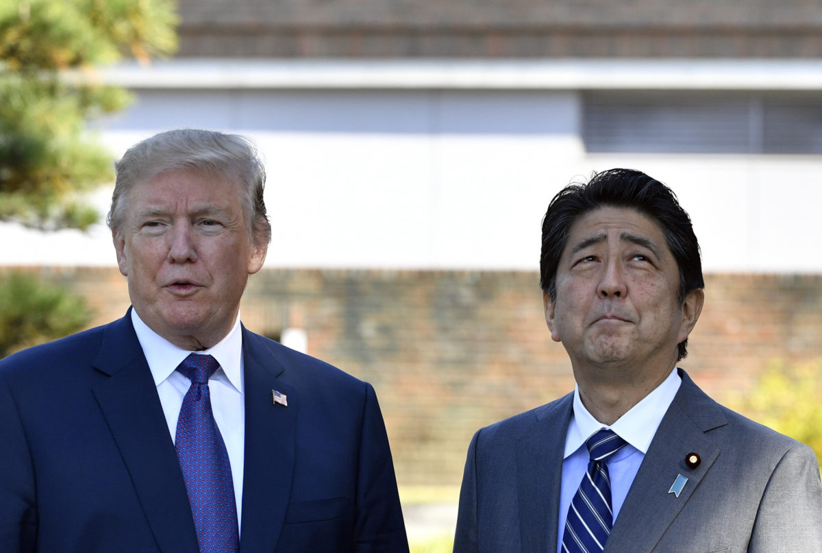 Donald Trump, Shinzo Abe