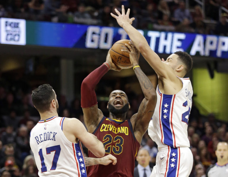 LeBron James, JJ Redick, Ben Simmons