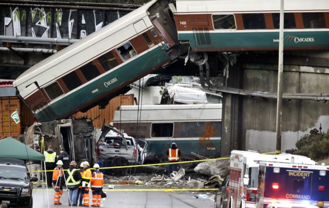 Havária vlaku, Seattle, USA