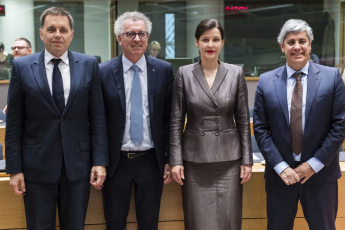 Eurogroup, Peter Kažimír, Pierre Gramegna, Mario Centeno
