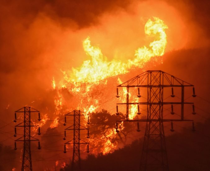 Kalifornia, lesný požiar