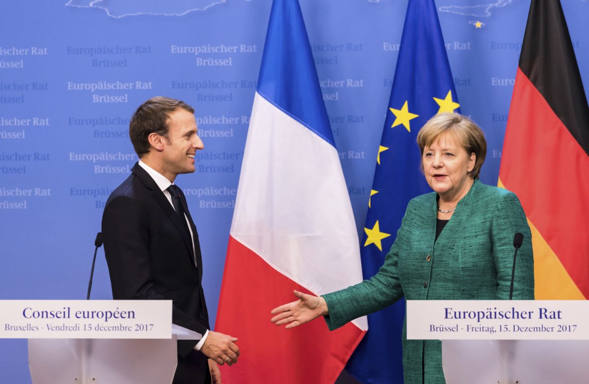 Emmanuel Macron, Angela Merkelová