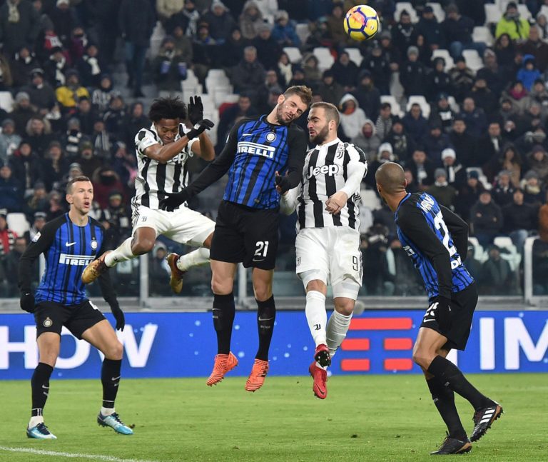Gonzalo Higuaín, Davide Santon, Juan Cuadrado
