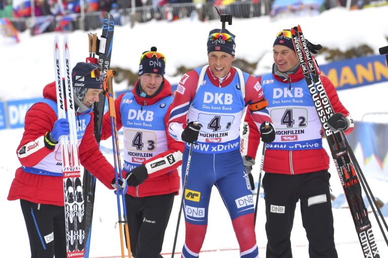 Ole Einar Björndalen, Henrik L´Abée Lund, Erlend Bjöntegaard, Lars Helge Birkeland