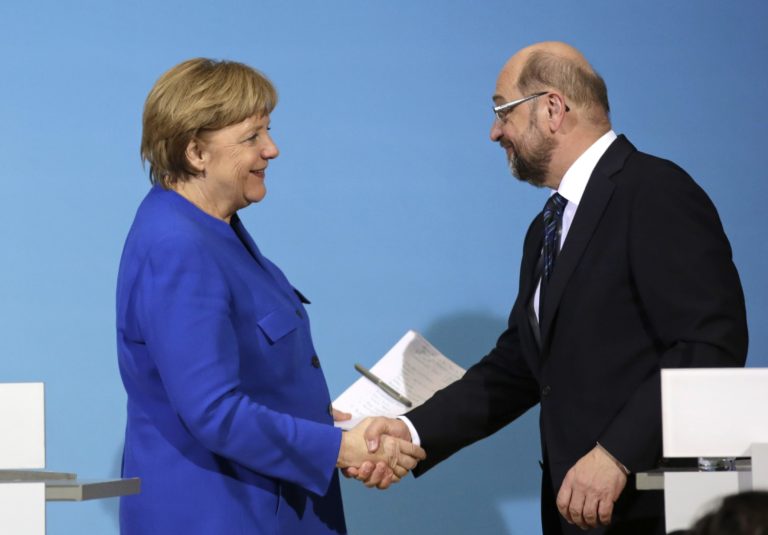 Angela Merkelová, Martin Schulz