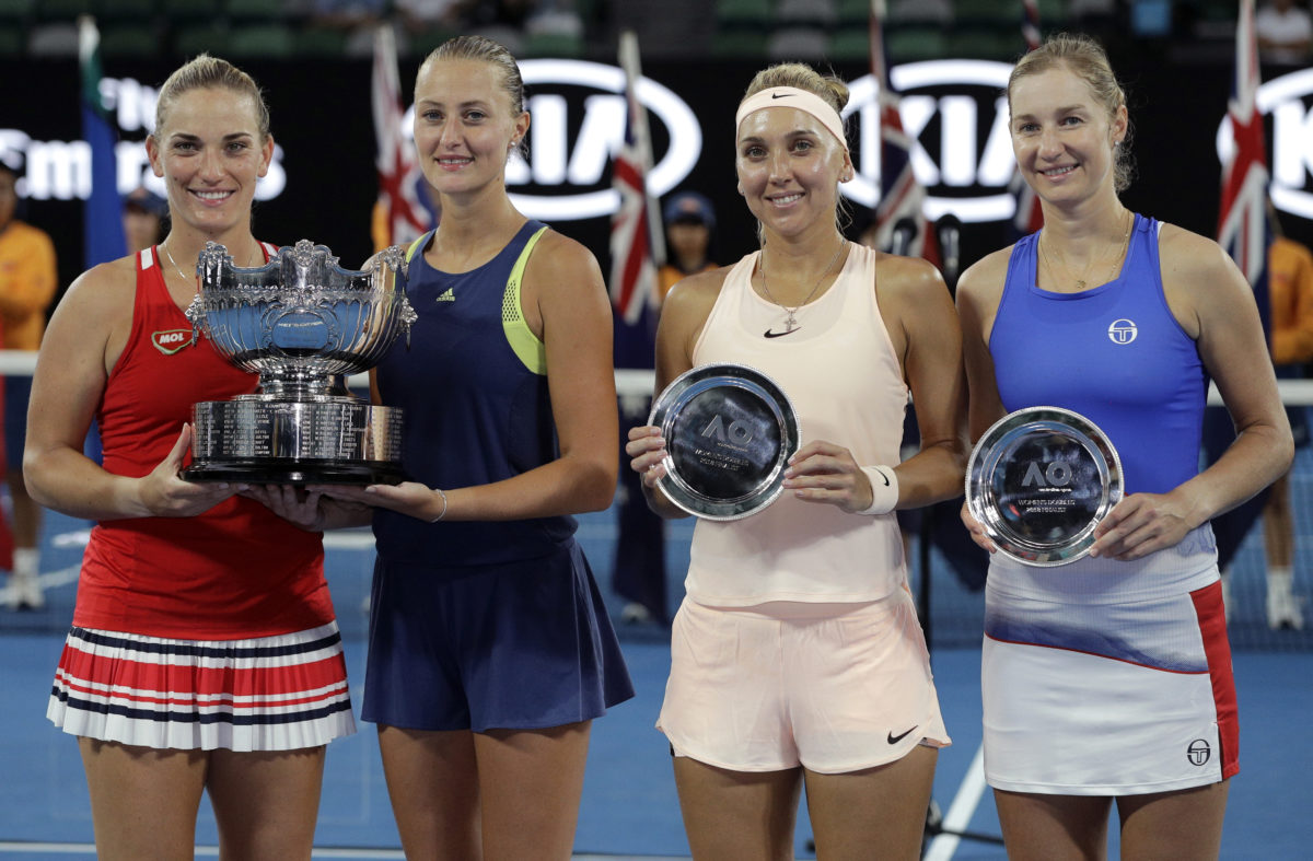 Tímea Babosová, Kristina Mladenovicová, Jekaterina Makarovová, Jelena Vesninová