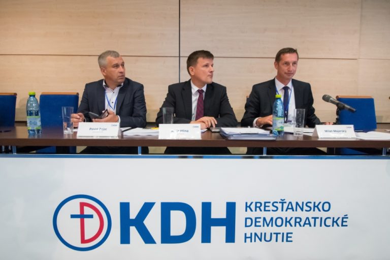KDH: Mimoriadny snem strany