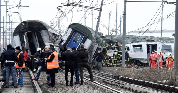 Taliansko, nehoda vlaku