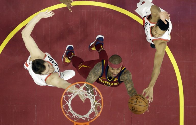 CJ McCollum, Pat Connaughton, Isaiah Thomas