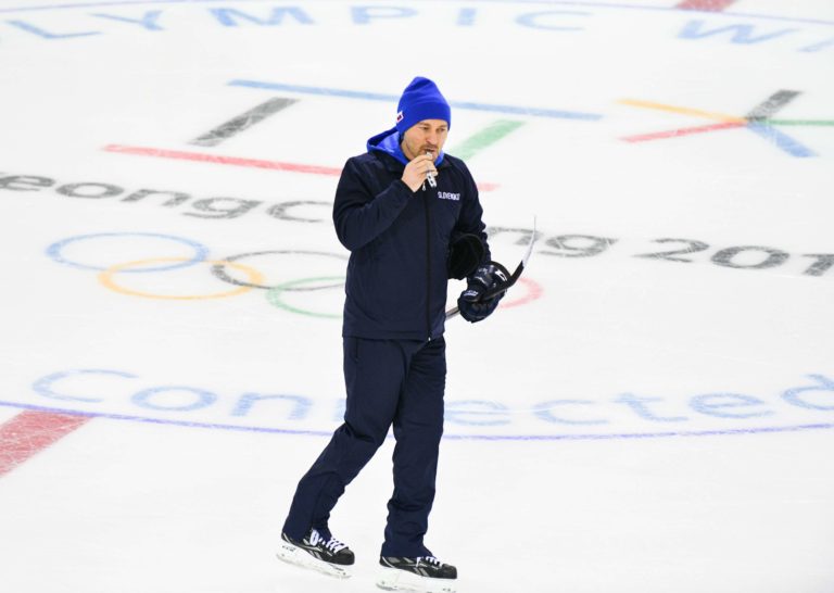 Tréning slovenských hokejistov na ZOH 2018 v Pjongčangu