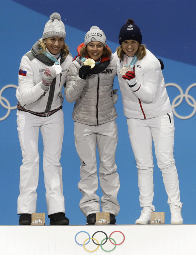 Anastasia Kuzminová, Anais Bescondová, Laura Dahlmeierová