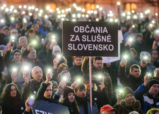 Protest za slušné Slovensko