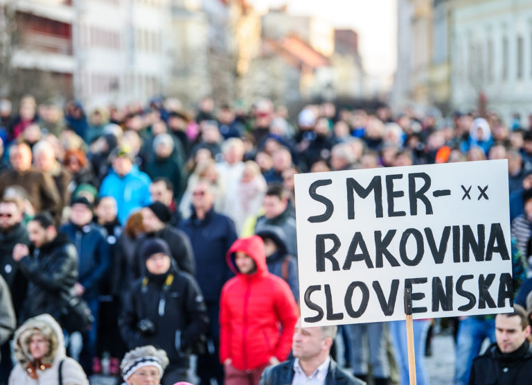 Pochod, zhromaždenie, Za slušné Slovensko v Nitre