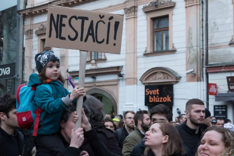 Protest za slušné Slovensko