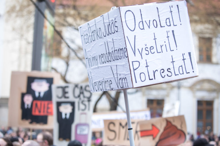 Protest za slušné Slovensko