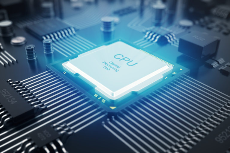 3D rendering Circuit board. Technology background. Central Computer Processors CPU concept. Motherboard digital chip. Tech science EDA background. Integrated communication processor, Information CPU engineering
