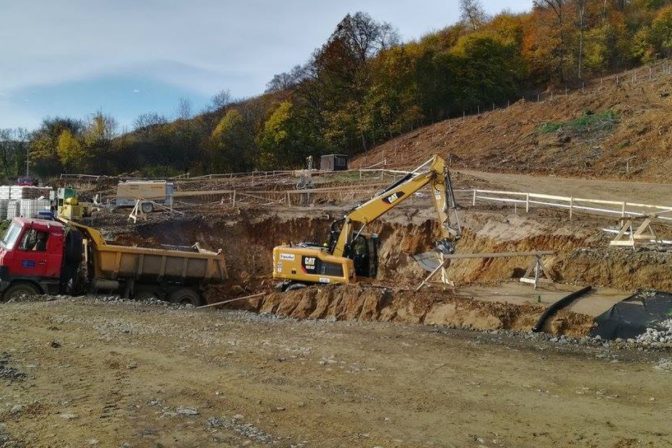 výstavba cesty, cestári