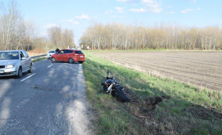 Dopravná  nehoda, motorkár