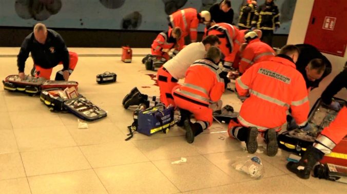 Nemecko, metro, záchranári